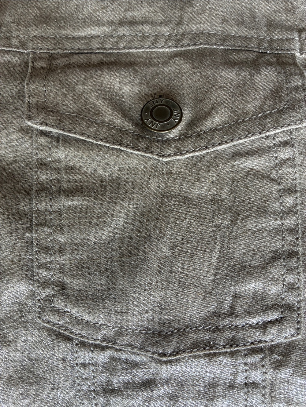 Jones NY SIZE: small to medium Women’s Metallic Silver/Cream Button-Front Jacket - Picture 4 of 10